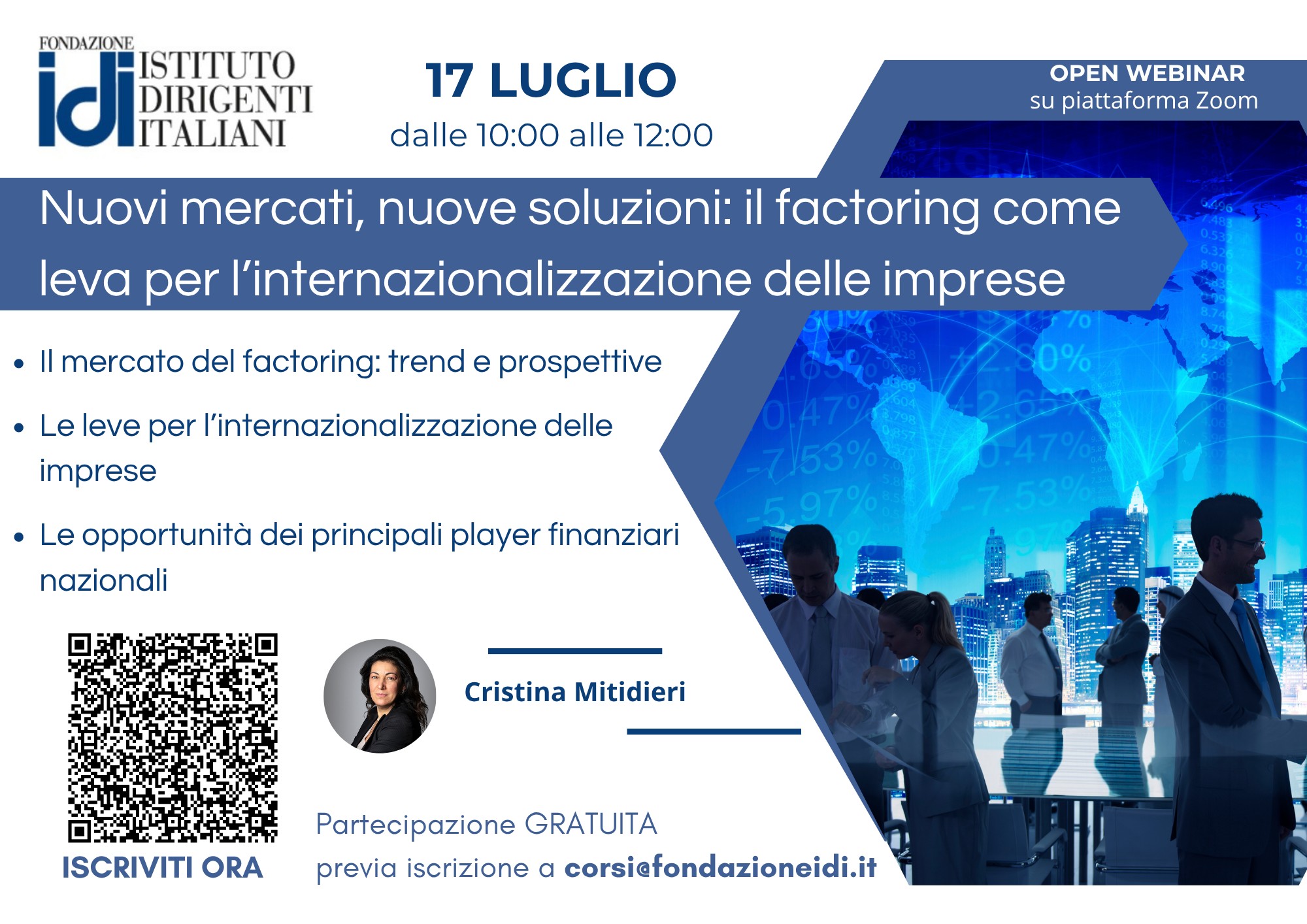Open webinar Fondazione Idi: